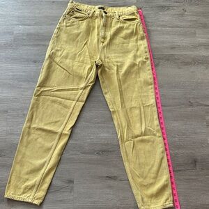 Urban Outfitters Yellow Denim Jeans Size 27